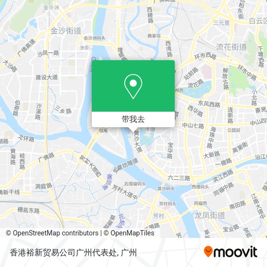 香港裕新贸易公司广州代表处地图