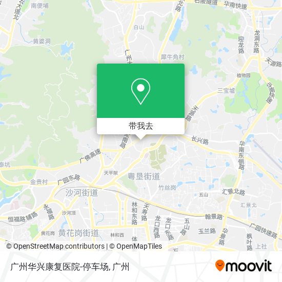 广州华兴康复医院-停车场地图