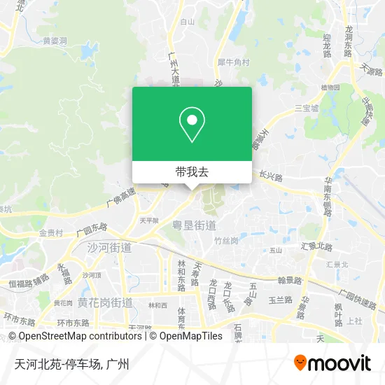 天河北苑-停车场地图
