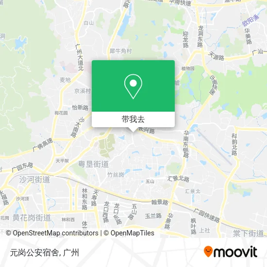 元岗公安宿舍地图