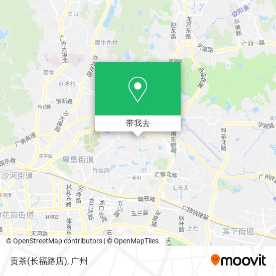贡茶(长福路店)地图