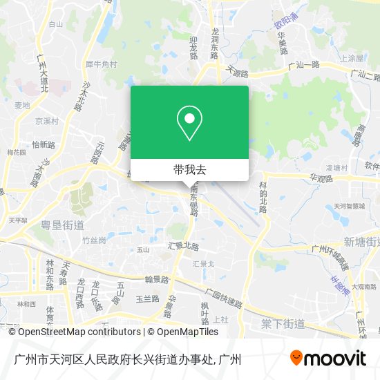 广州市天河区人民政府长兴街道办事处地图
