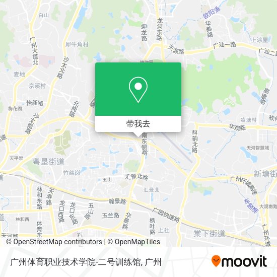 广州体育职业技术学院-二号训练馆地图