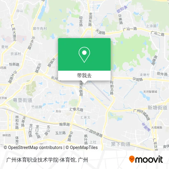 广州体育职业技术学院-体育馆地图