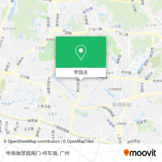 华南御景园南门-停车场地图