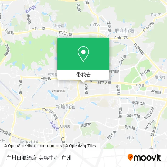 广州日航酒店-美容中心地图