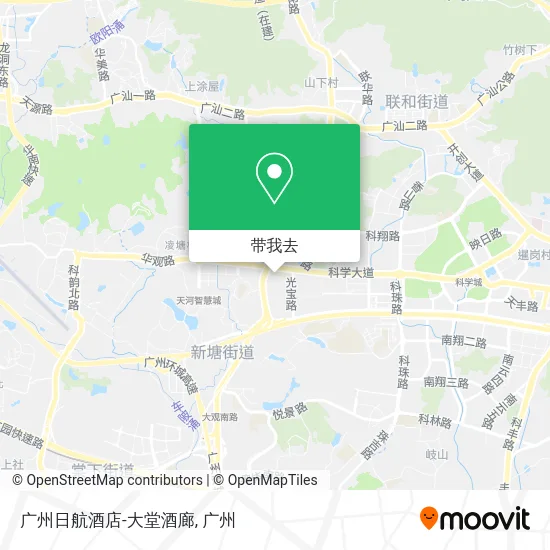广州日航酒店-大堂酒廊地图
