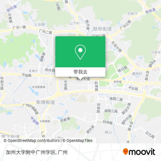 加州大学附中广州学区地图