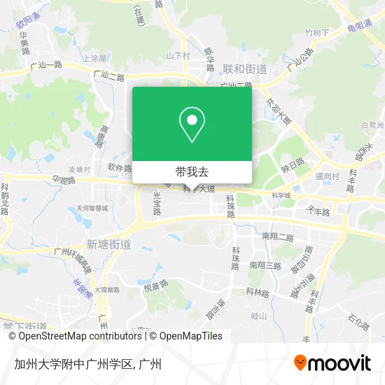 加州大学附中广州学区地图