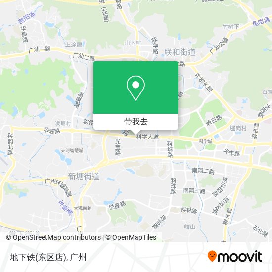地下铁(东区店)地图