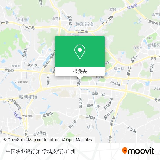 中国农业银行(科学城支行)地图