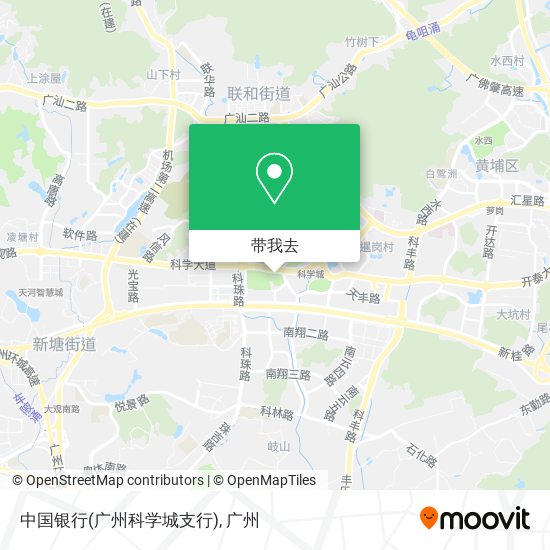中国银行(广州科学城支行)地图
