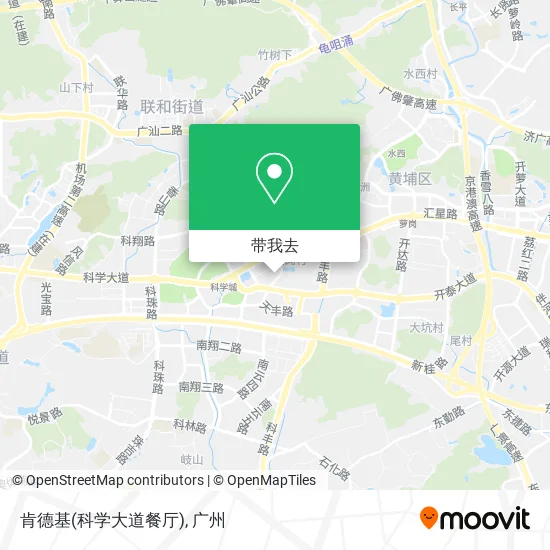肯德基(科学大道餐厅)地图
