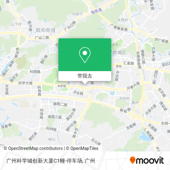 广州科学城创新大厦C1幢-停车场地图