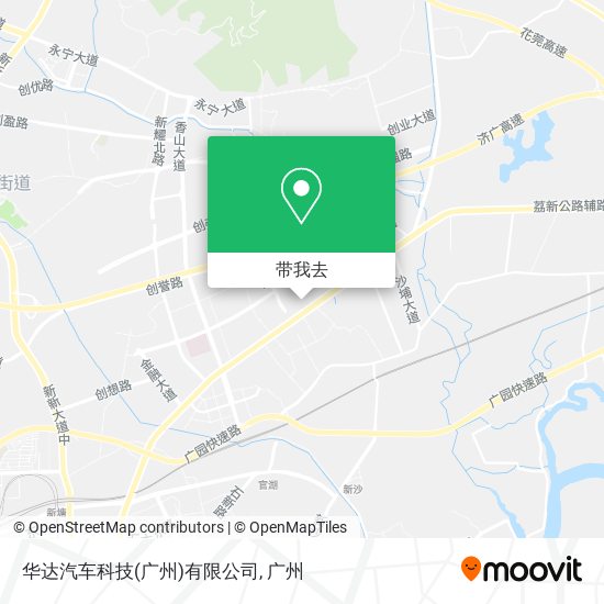 华达汽车科技(广州)有限公司地图