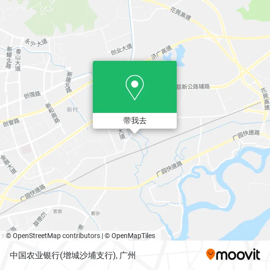 中国农业银行(增城沙埔支行)地图