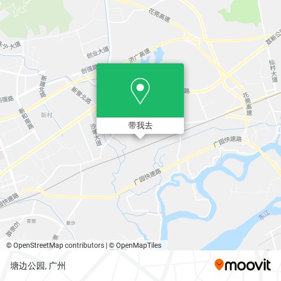 塘边公园地图