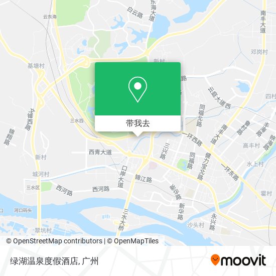 绿湖温泉度假酒店地图