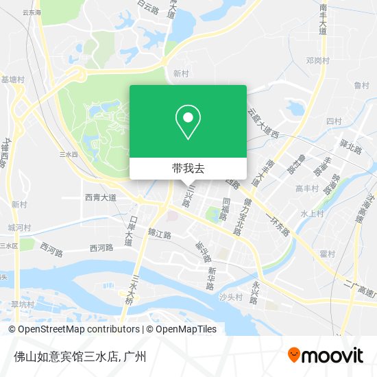 佛山如意宾馆三水店地图