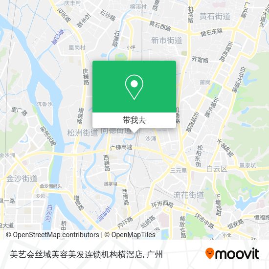 美艺会丝域美容美发连锁机构横滘店地图