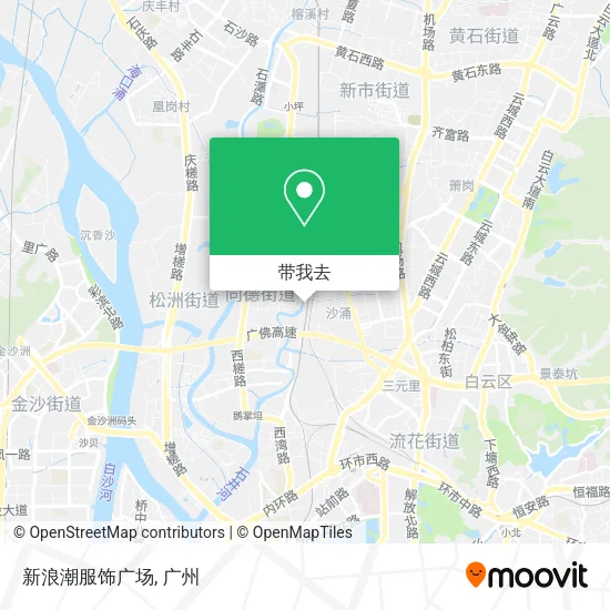 新浪潮服饰广场地图