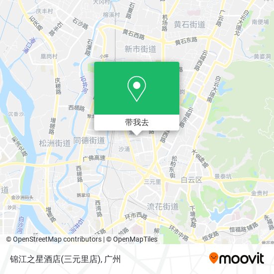 锦江之星酒店(三元里店)地图