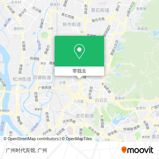 广州时代宾馆地图