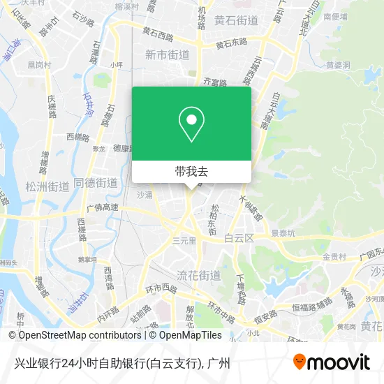 兴业银行24小时自助银行(白云支行)地图