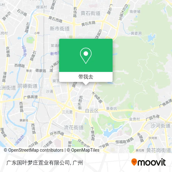 广东国叶梦庄置业有限公司地图