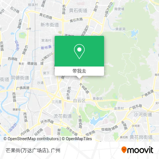 芒果街(万达广场店)地图