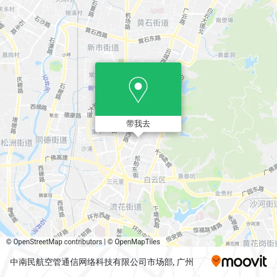 中南民航空管通信网络科技有限公司市场部地图