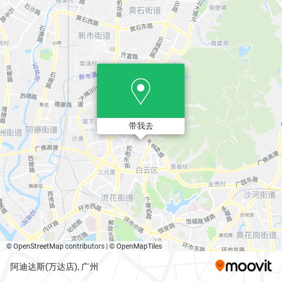阿迪达斯(万达店)地图