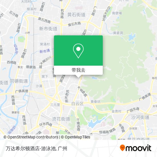 万达希尔顿酒店-游泳池地图