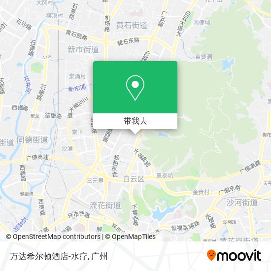 万达希尔顿酒店-水疗地图