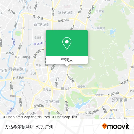万达希尔顿酒店-水疗地图