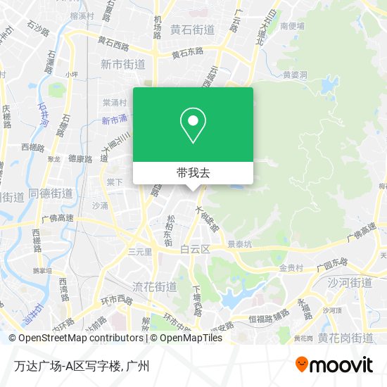 万达广场-A区写字楼地图