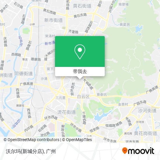 沃尔玛(新城分店)地图