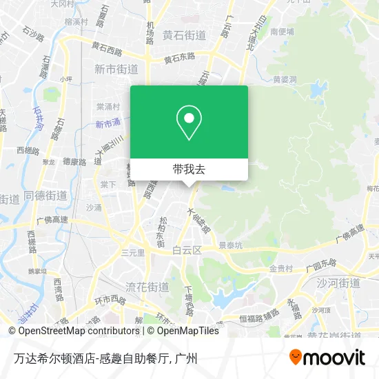 万达希尔顿酒店-感趣自助餐厅地图