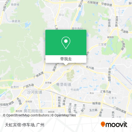 天虹宾馆-停车场地图