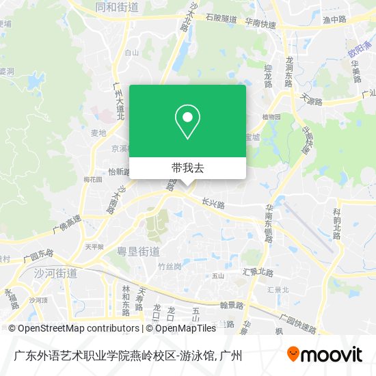 广东外语艺术职业学院燕岭校区-游泳馆地图