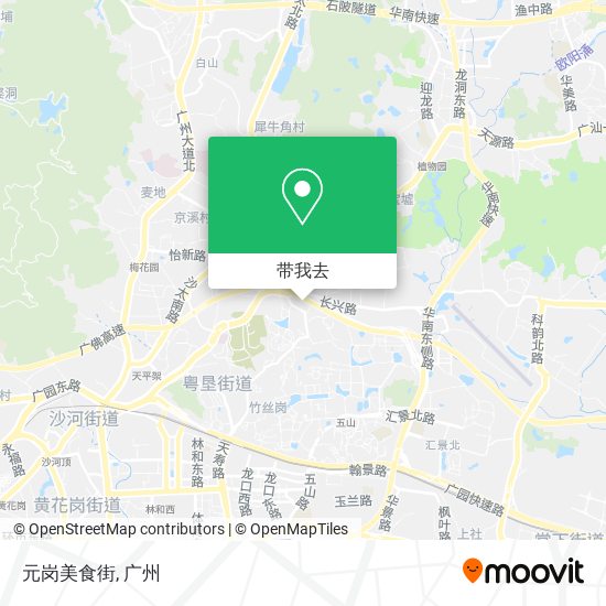 元岗美食街地图