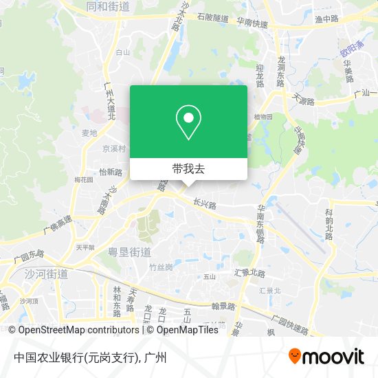 中国农业银行(元岗支行)地图