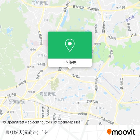 昌顺饭店(元岗路)地图