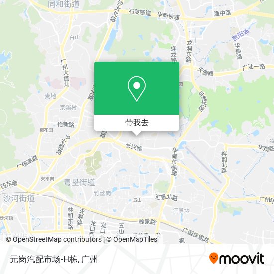 元岗汽配市场-H栋地图