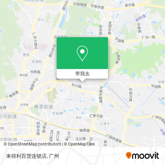 来得利百货连锁店地图