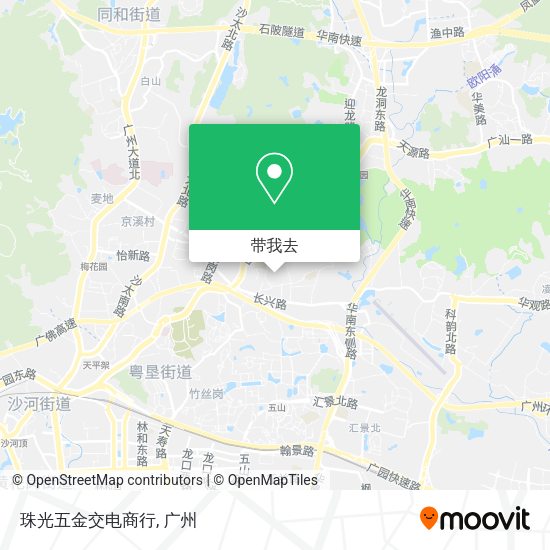 珠光五金交电商行地图