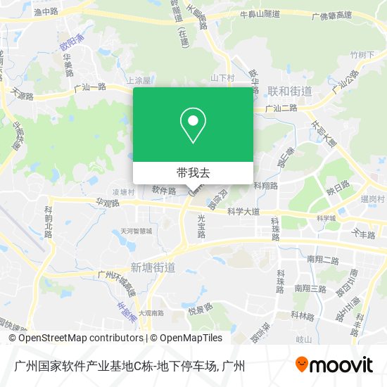 广州国家软件产业基地C栋-地下停车场地图