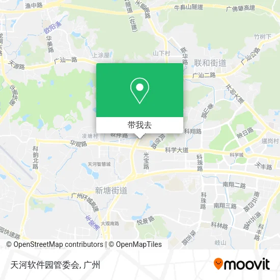 天河软件园管委会地图