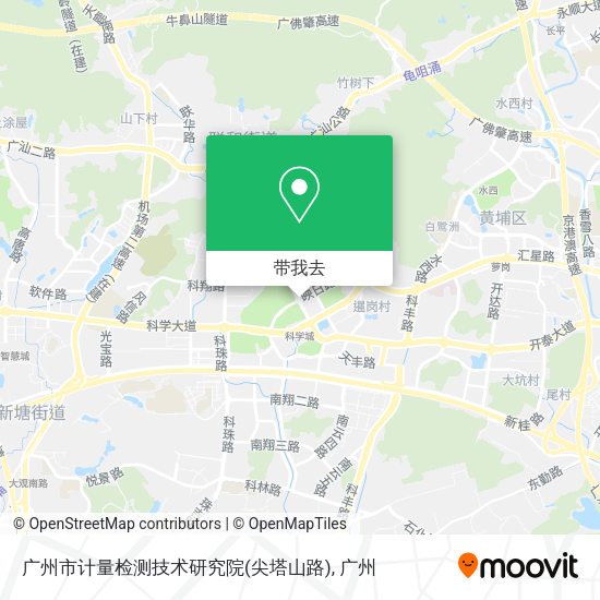 广州市计量检测技术研究院(尖塔山路)地图