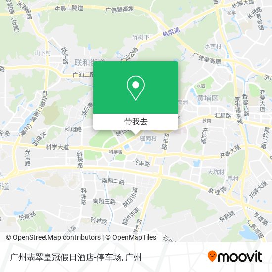 广州翡翠皇冠假日酒店-停车场地图